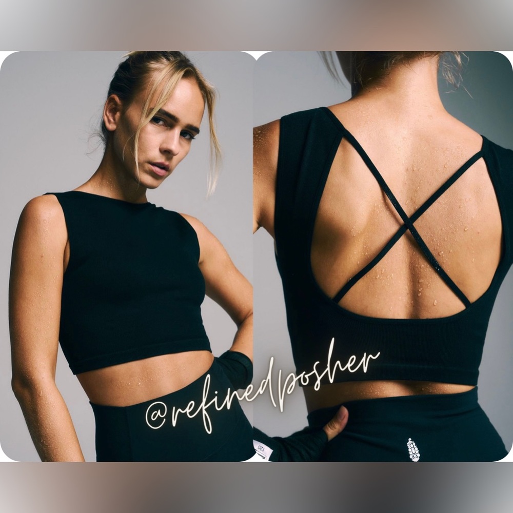 Free People Movement Tighten Up Muscle Tank size XS/S NEW Black